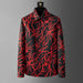 Men's Autumn New Fashion Digital Printed Shirt Loose