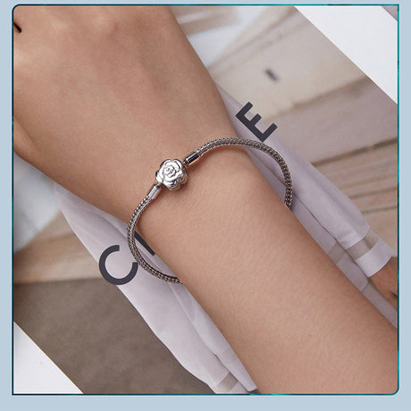 925 Silver Rose Basic Bracelet - Dazpy