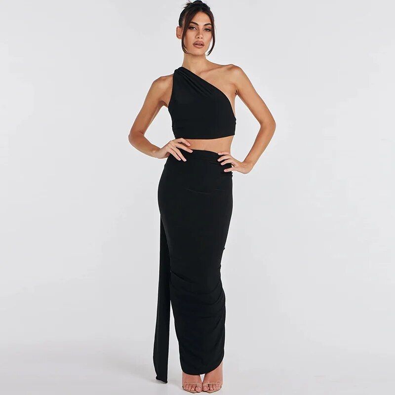 Fashion Backless Sexy Dress Set