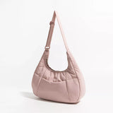 Chic Half Moon Puffer Shoulder Bag