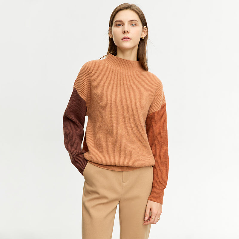 Minimalistisches, gespleißtes Stricktop für Damen