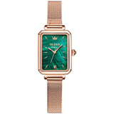 Oris Brand Watch Small Green Watch Waterproof Belt Ladies Watch Women - Dazpy