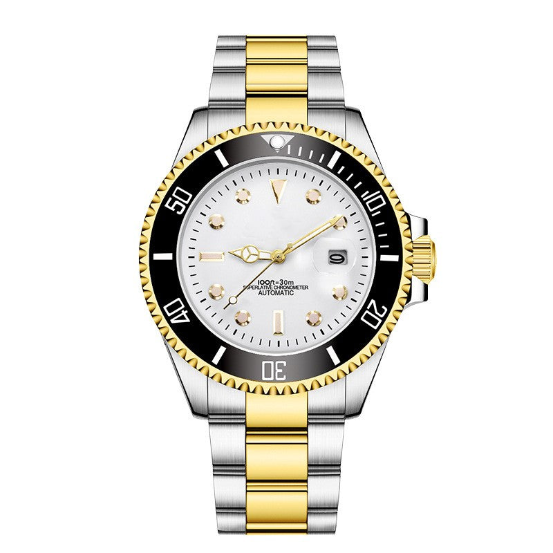 Stainless Steel Band Men's Mechanical Watch - Dazpy