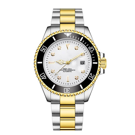 Stainless Steel Band Men's Mechanical Watch - Dazpy