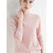 Luxurious Merino Wool Mock-Neck Pullover for Women