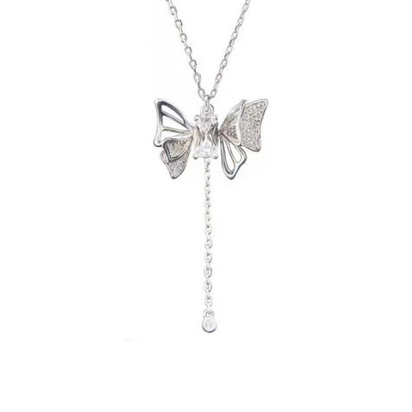 Women's Fashionable Butterfly Pull-out Movable Necklace - Dazpy