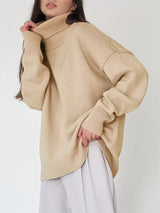 Casual Oversized Knitted Pullover for Women