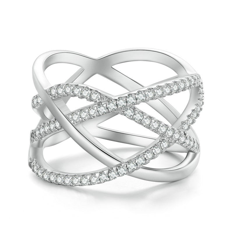 Light Luxury Advanced Geometric Multilayer Linear Index Finger Ring - Dazpy