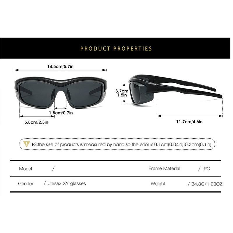 UV400 Wrap Sunglasses for Men and Women