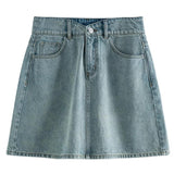 Schicker Jeansrock mit hoher Taille