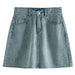 Chic High Waist Denim Skirt