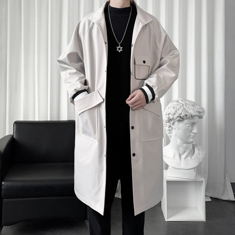 Men's Mid-length Temperament Overknee Overcoat