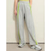 Minimalist Contrast Color Wide Leg Autumn Sweatpants for Women