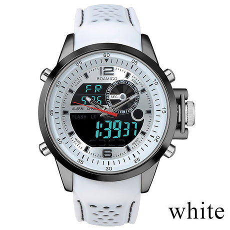 Men's Dual Display Electronic Quartz Watch - Dazpy