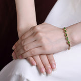 Women's Gold-plated Hotan Jade Bracelet - Dazpy