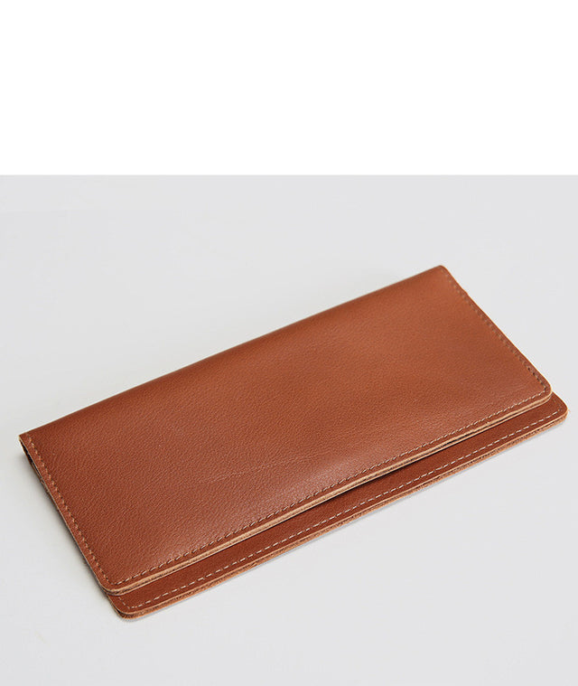 Retro leather wallet long ultra-thin first layer leather wallet - Dazpy