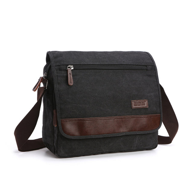 Men's Casual One Shoulder Messenger Canvas Bag - Dazpy