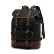 Vintage Waterproof Rucksack Leather Travel Backpack - Dazpy