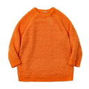 Suéter de punto naranja vintage
