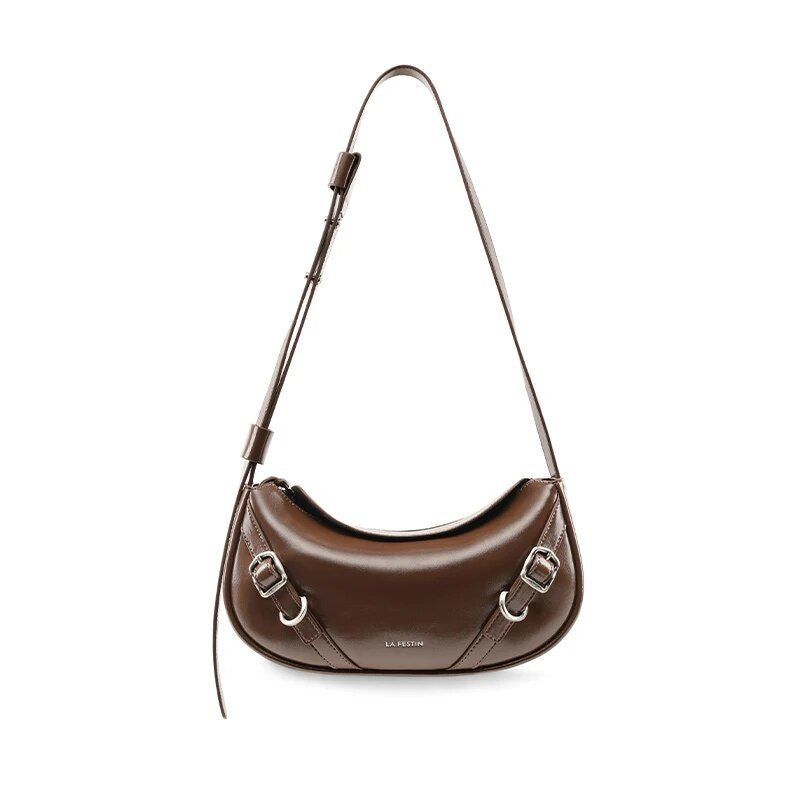 Elegante Schulter- und Crossbody-Baguette-Tasche