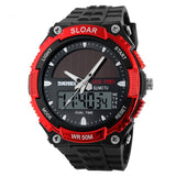 Time Beauty Men's Fashion Solar Watch Waterproof Electronic - Dazpy