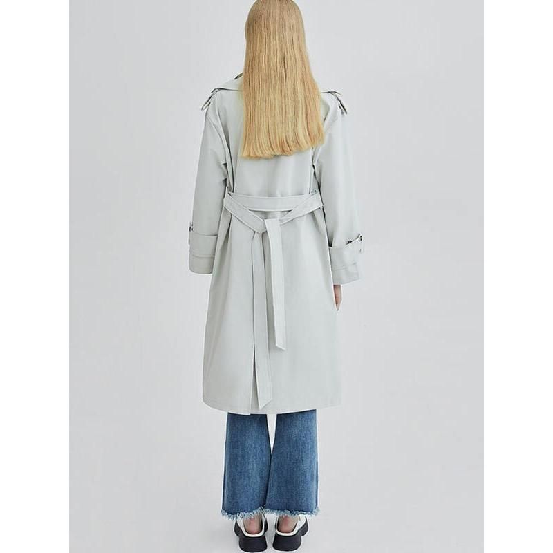 Trenchcoat für Damen in Kontrastfarbe