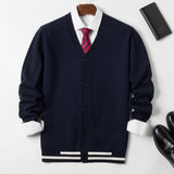 New Style Knit Sweater Men's Cardigan Thin Outer Wear