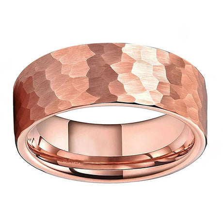 Tungsten Steel Ring Matte Rose Gold Fashion Men - Dazpy