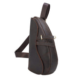 Retro Men's Chest Bag, Saddle Bag, Leather Shoulder Bag, Outdoor Sports Diagonal Bag - Dazpy