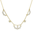 S925 Silver Plated 14k Gold Zircon Hollow Necklace - Dazpy