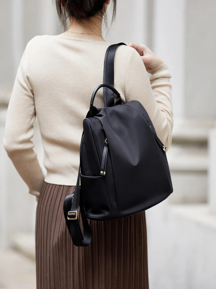 Großer Rucksack aus echtem Leder für Damen