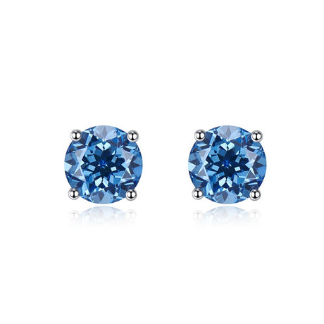 Fashion Earrings 925 Silver High Carbon Diamond - Dazpy