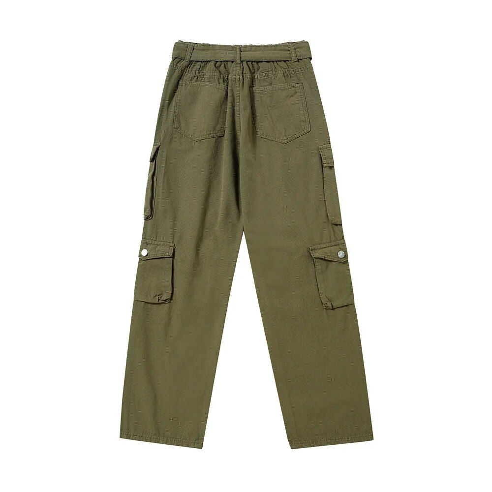 Pantalones cargo verde militar