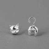 Sterling Silver Cute Cat Hypoallergenic Earrings - Dazpy