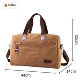 Fashion Men's Retro Canvas Out Luggage Business Travel Handbag