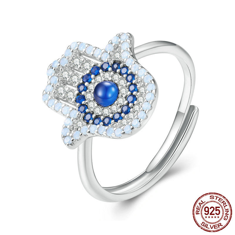 Sterling Silver S925 Famati's Hand Guard Ring - Dazpy