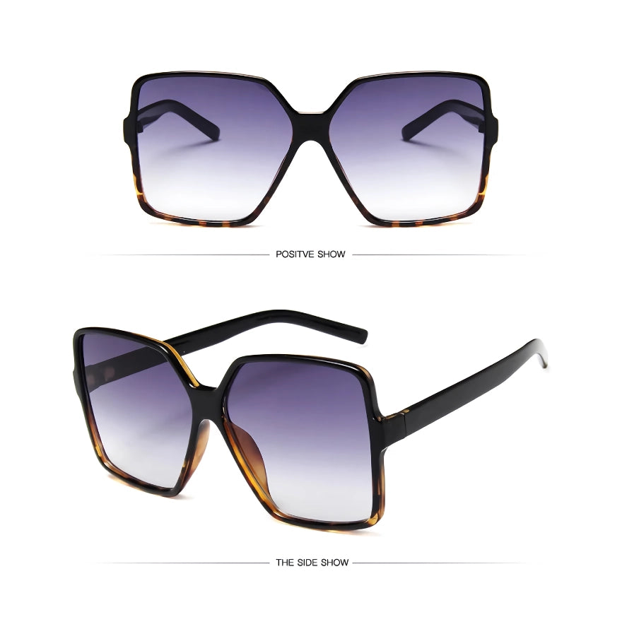 Gafas de sol unisex cuadradas de gran tamaño