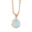 Sterling Silver Fancy White Opal Necklace - Dazpy