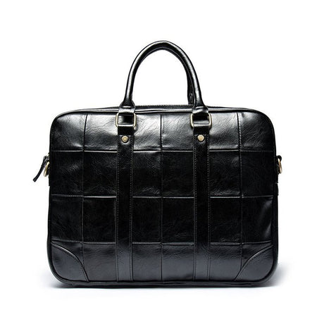 Men's PU Leather One Shoulder Handbag Business Briefcase - Dazpy