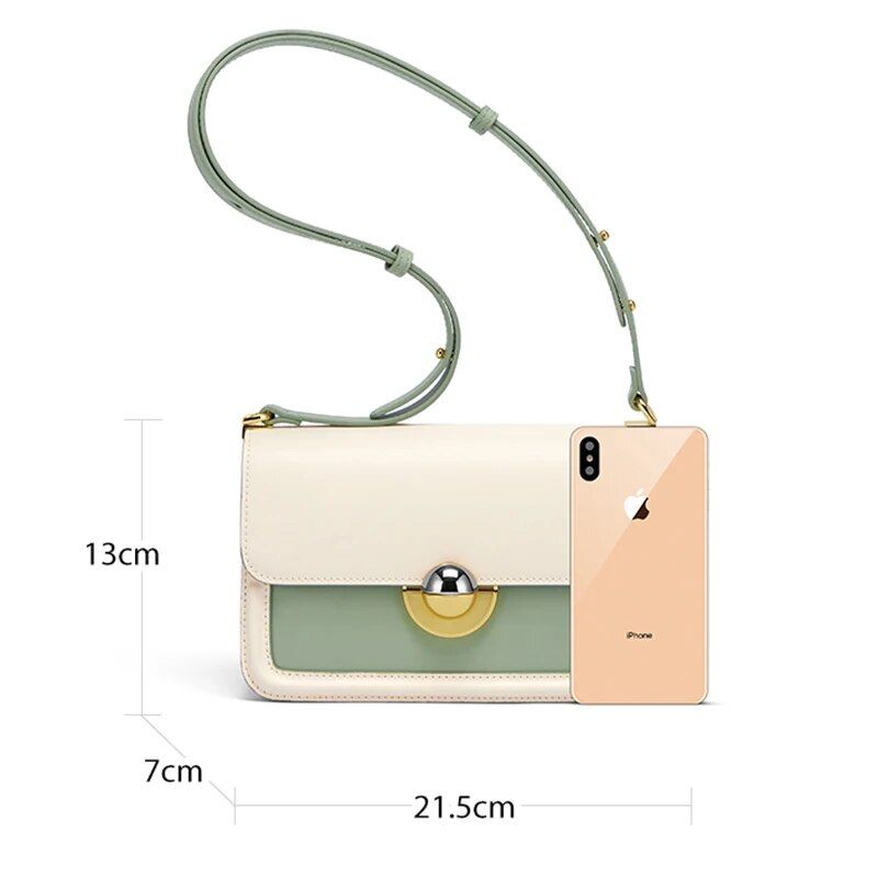 Bolso bandolera y bandolera verde de moda para mujer