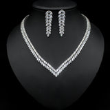 Stylish Bridal Necklace And Earring Set - Dazpy