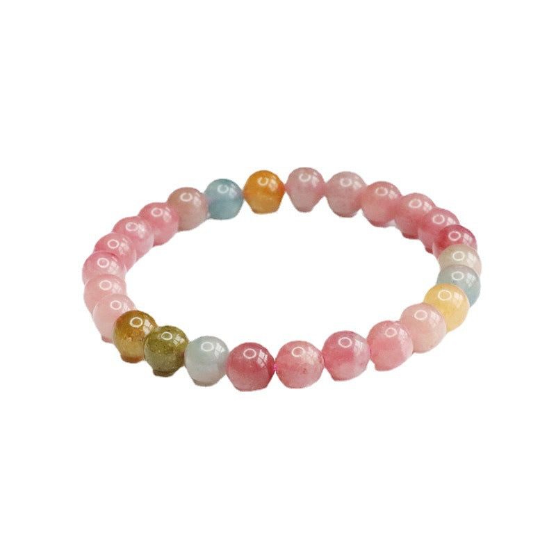 Round Bead Natural Tourmaline Strings Bracelet - Dazpy