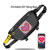 Schultertasche mit anpassbarem Pixel Art Bluetooth-Lautsprecher – wasserdicht, modisches Design zum Radfahren und Wandern