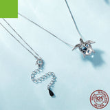 New S925 Silver Turtle Necklace Female - Dazpy