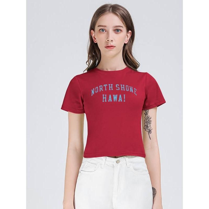 Camiseta ajustada con estampado de letras de High Street