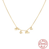 Women's Airy And Versatile Glossy Letter Necklace Collarbone Chain - Dazpy