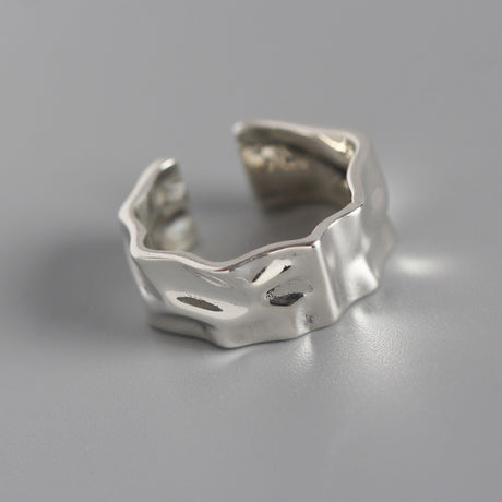 Ladies Sterling Silver Retro Ring - Dazpy