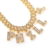 12mm Bar DIY Spliced Letter Necklace - Dazpy