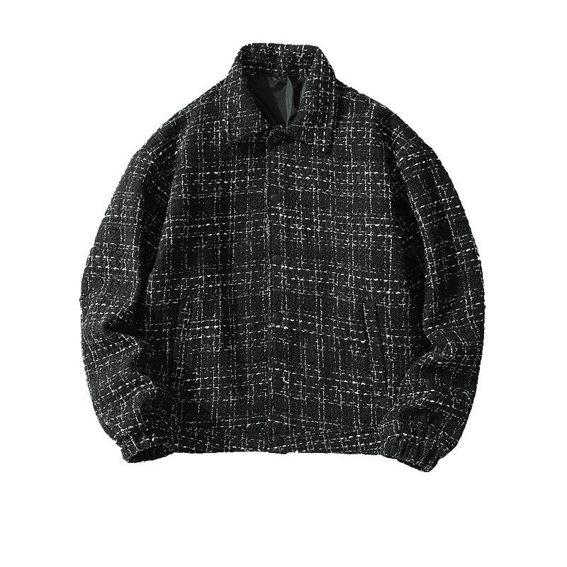 Men's High Street Design Plaid Jacket