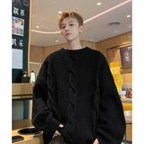 Round Neck Sweater Men's Autumn And Winter Style American Retro